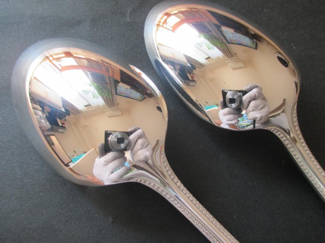 未使用☆仏蘭西高級銀器クリストフルシルバー　スタンダードスプーン２本　定番パール