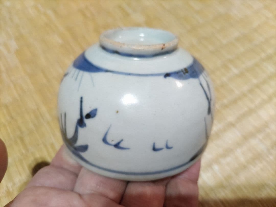 くらわんか　ころ茶碗　笹文　波佐見・伊万里　147g