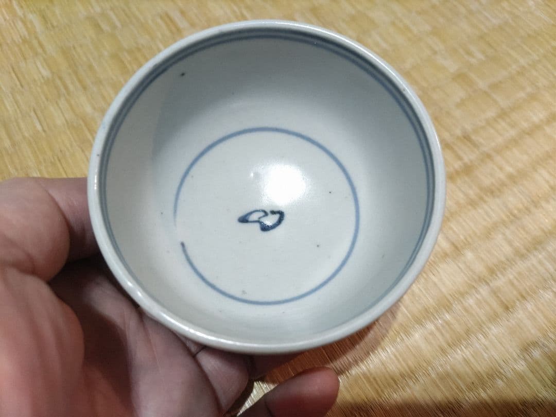 くらわんか　ころ茶碗　笹文　波佐見・伊万里　147g