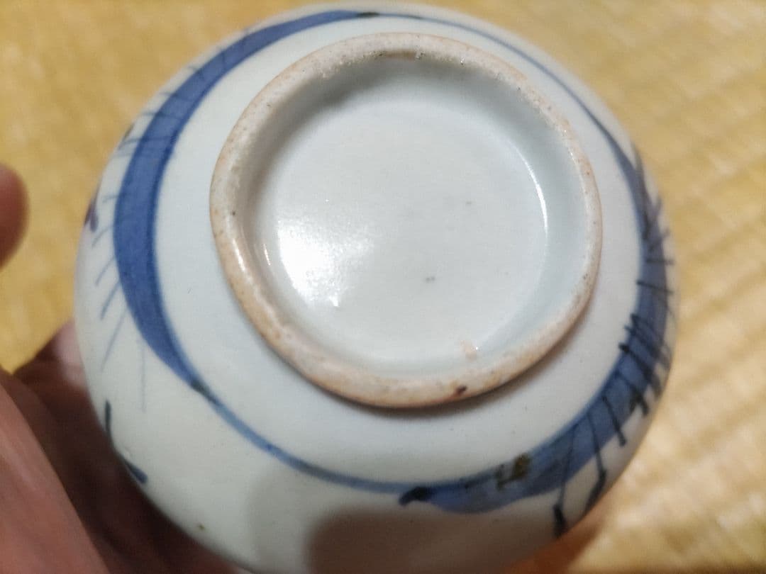 くらわんか　ころ茶碗　笹文　波佐見・伊万里　147g