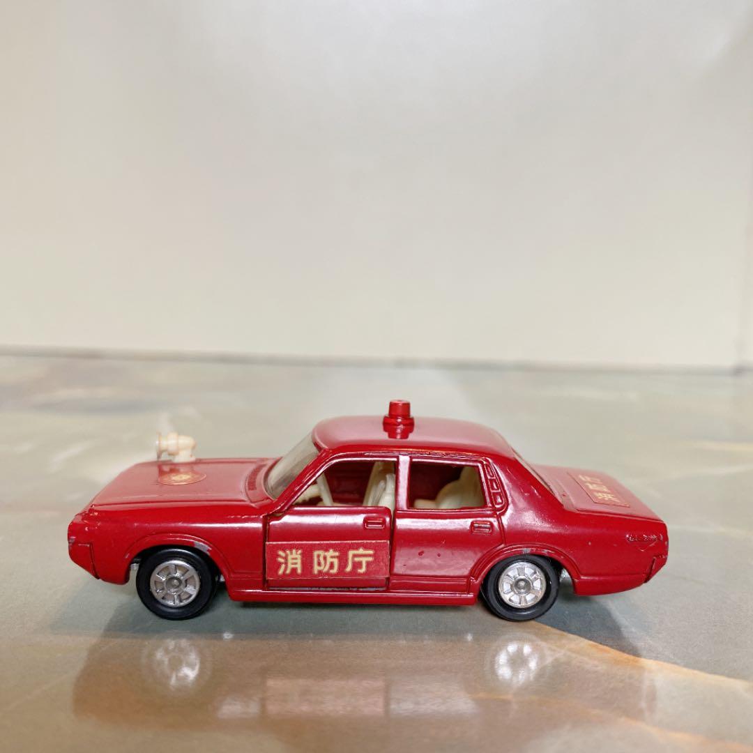 トミカNO.27 トヨタクラウンファイアチーフカー 1Eホイール 黒箱 日本製