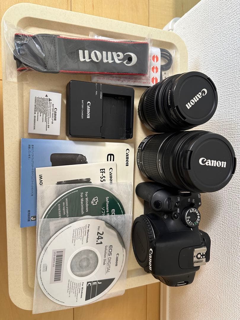 Canon EOSkiss5 デジタル一眼レフ レンズ2本付き