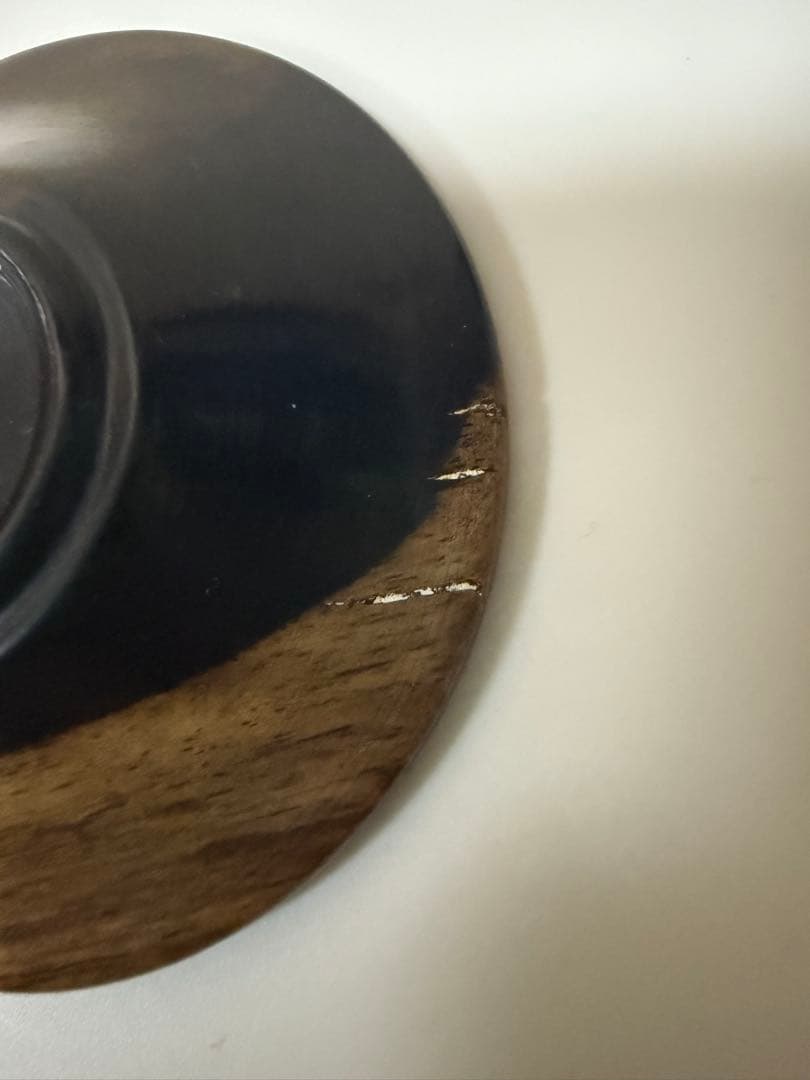 黒柿茶托　5客　8cm