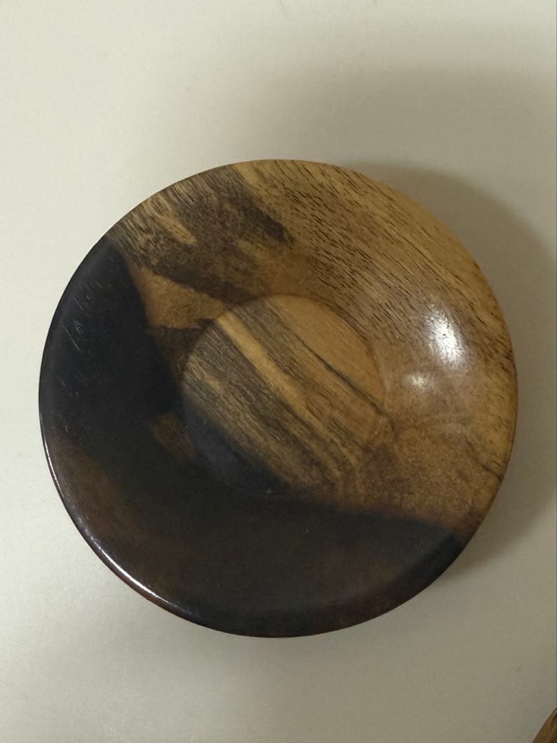 黒柿茶托　5客　8cm