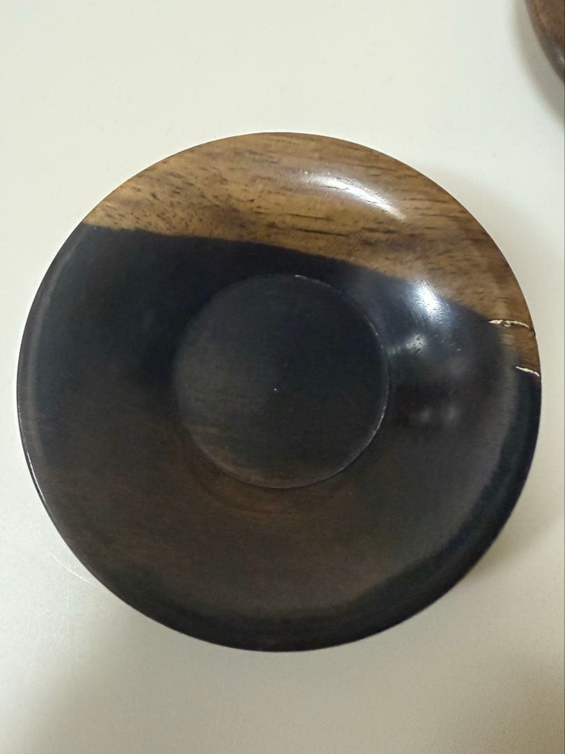 黒柿茶托　5客　8cm