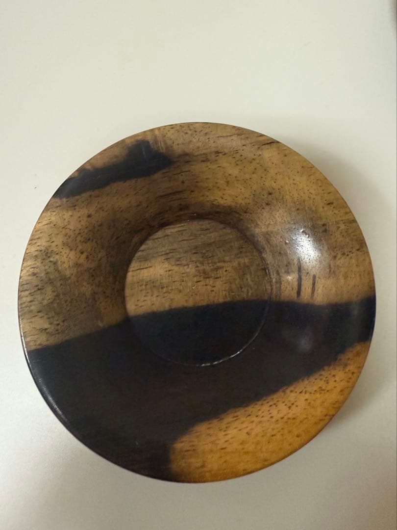 黒柿茶托　5客　8cm