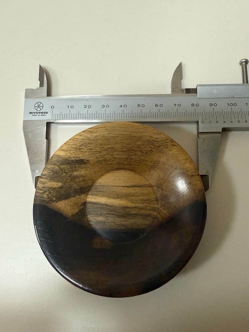 黒柿茶托　5客　8cm