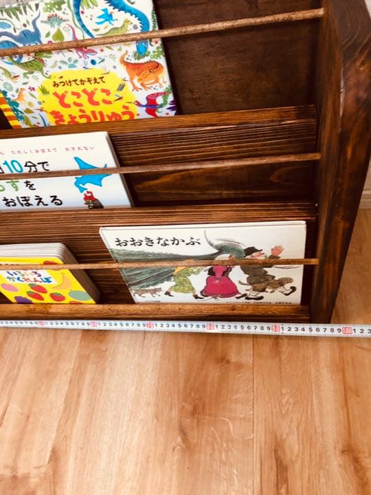 木工　本棚　ラック　ハンドメイド　ブライワックス