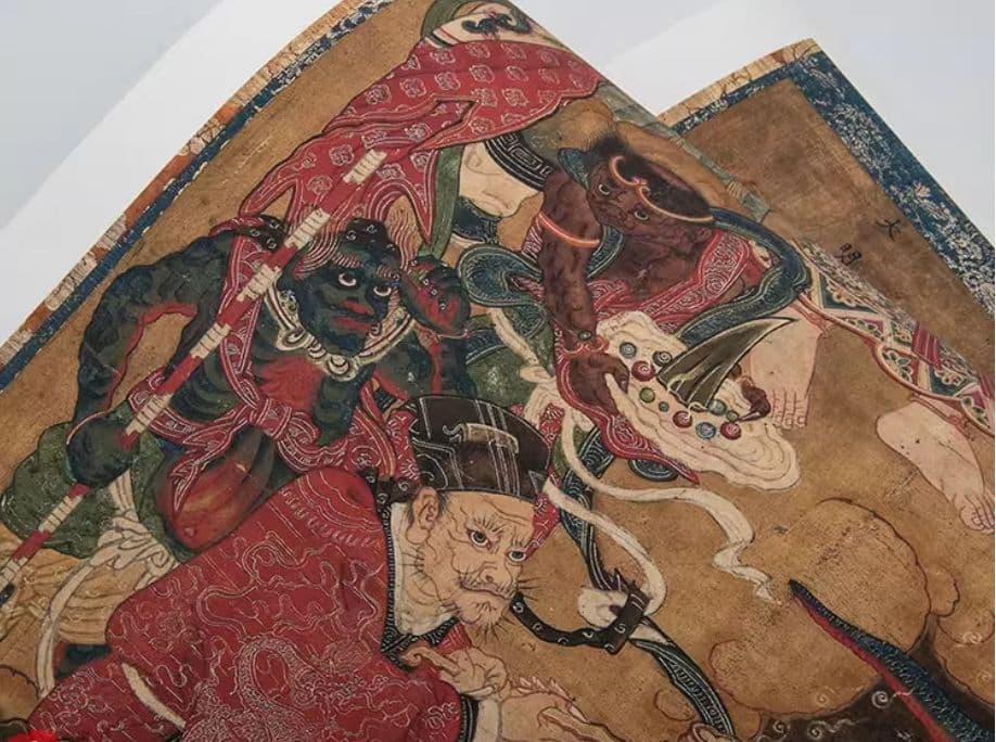 佚名羅漢図古画人物仏像 レプリカ画心 未表装 楷書 書道 美術品 模写 印刷