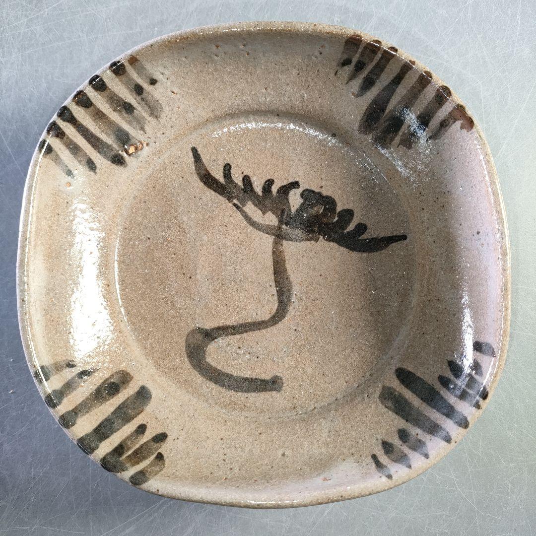 A1257-2/唐津焼/十二代 中里太郎右衛門/絵唐津平向付5客/共箱/懐石道具