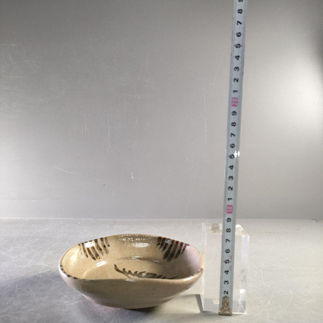 A1257-2/唐津焼/十二代 中里太郎右衛門/絵唐津平向付5客/共箱/懐石道具