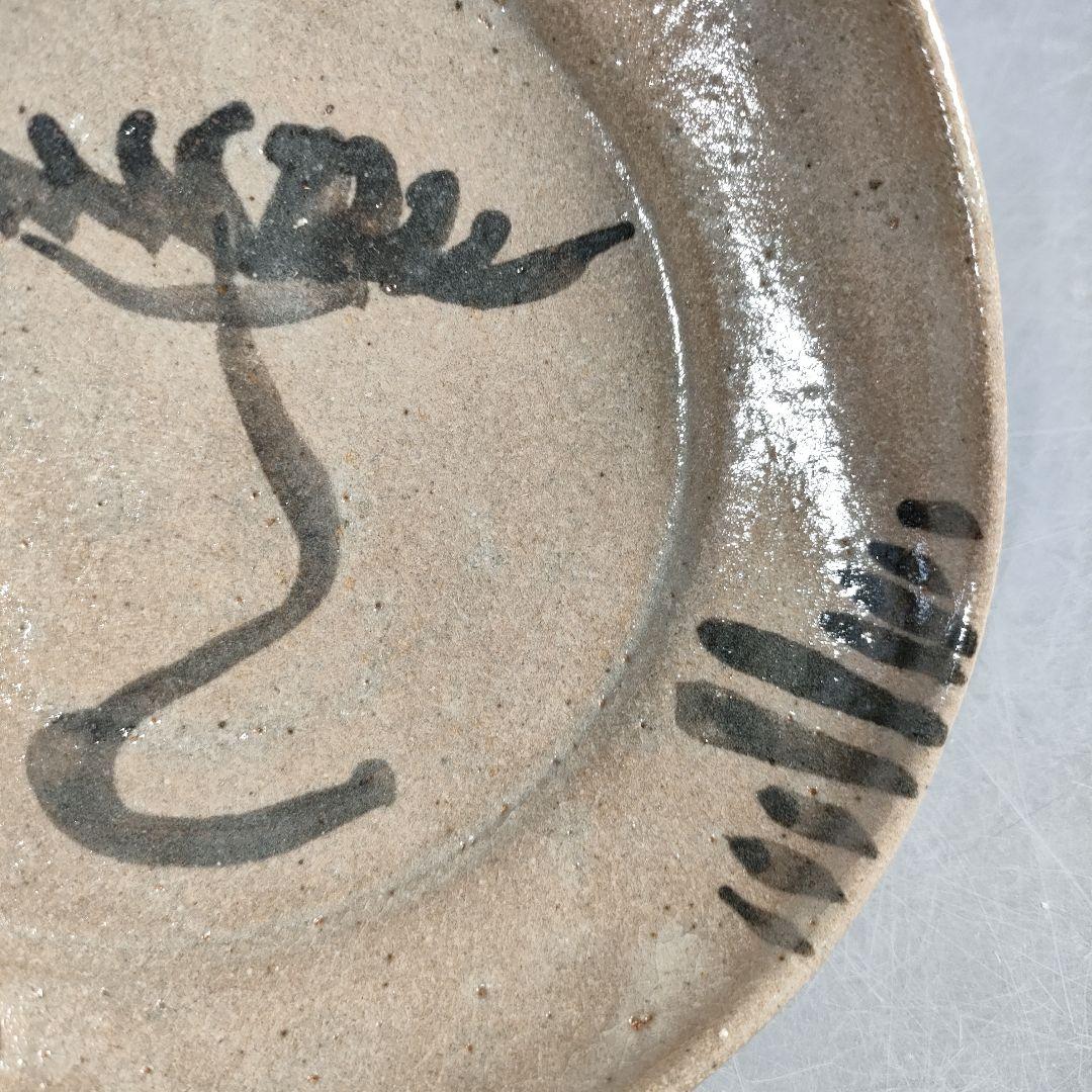 A1257-2/唐津焼/十二代 中里太郎右衛門/絵唐津平向付5客/共箱/懐石道具