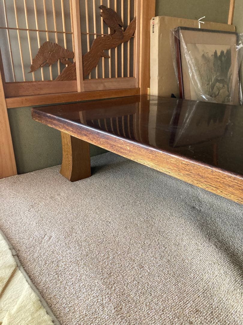 タガヤサン　鉄刀木　高級座卓　ローテーブル　シタン、コクタン