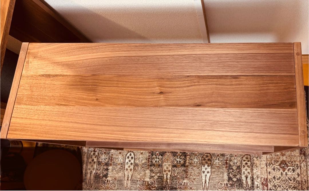 ☘️送料込⭐️美品⭐️無印良品⭐️スタッキングシェルフ⭐️ワイド・2段⭐️ウォールナット材