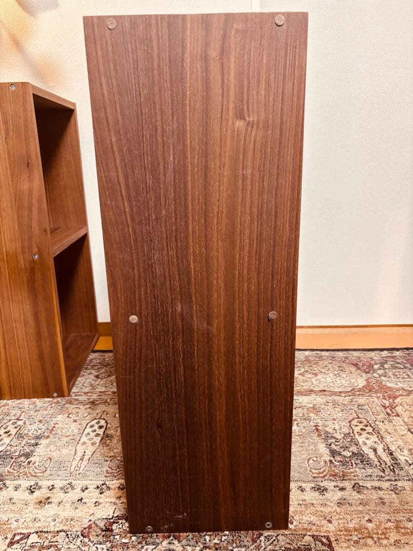 ☘️送料込⭐️美品⭐️無印良品⭐️スタッキングシェルフ⭐️ワイド・2段⭐️ウォールナット材