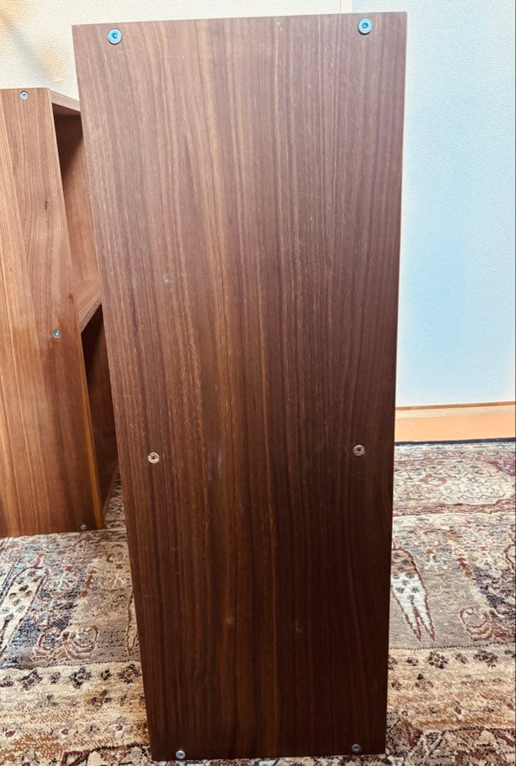 ☘️送料込⭐️美品⭐️無印良品⭐️スタッキングシェルフ⭐️ワイド・2段⭐️ウォールナット材