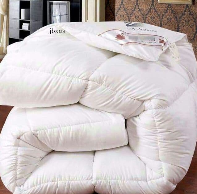 シングル　2キロ 保温 暖かい ホワイトグースダウン 冬布団+K