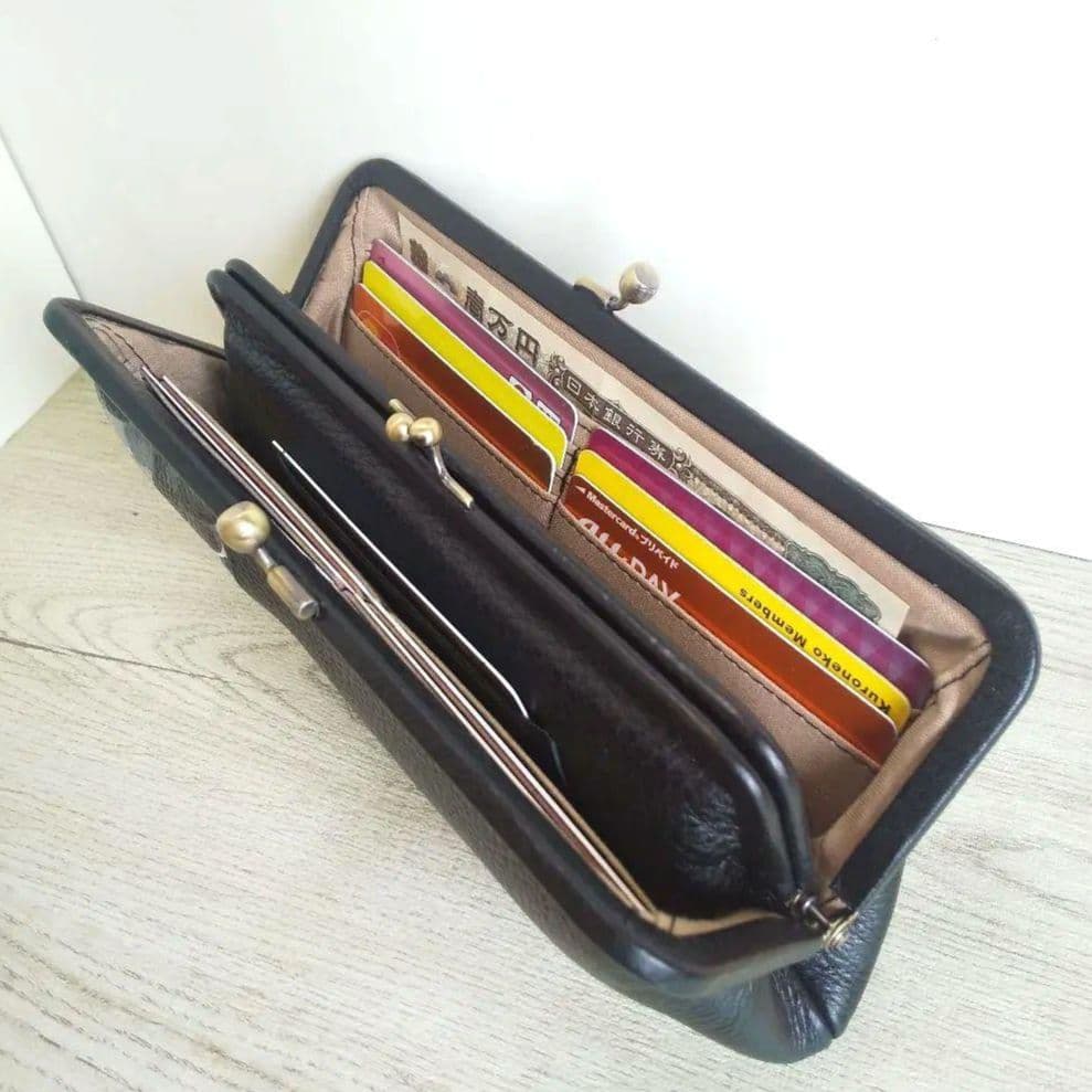 親子がま口お財布！革