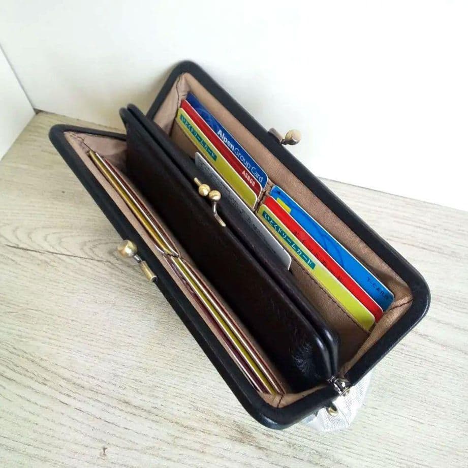 親子がま口お財布！革