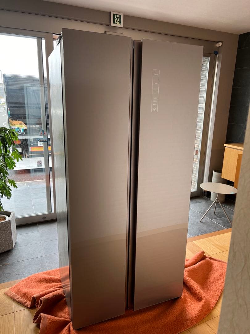 AQUA ノンフロン冷凍庫冷蔵庫AQR-SBS45H(S)2019年製　展示品