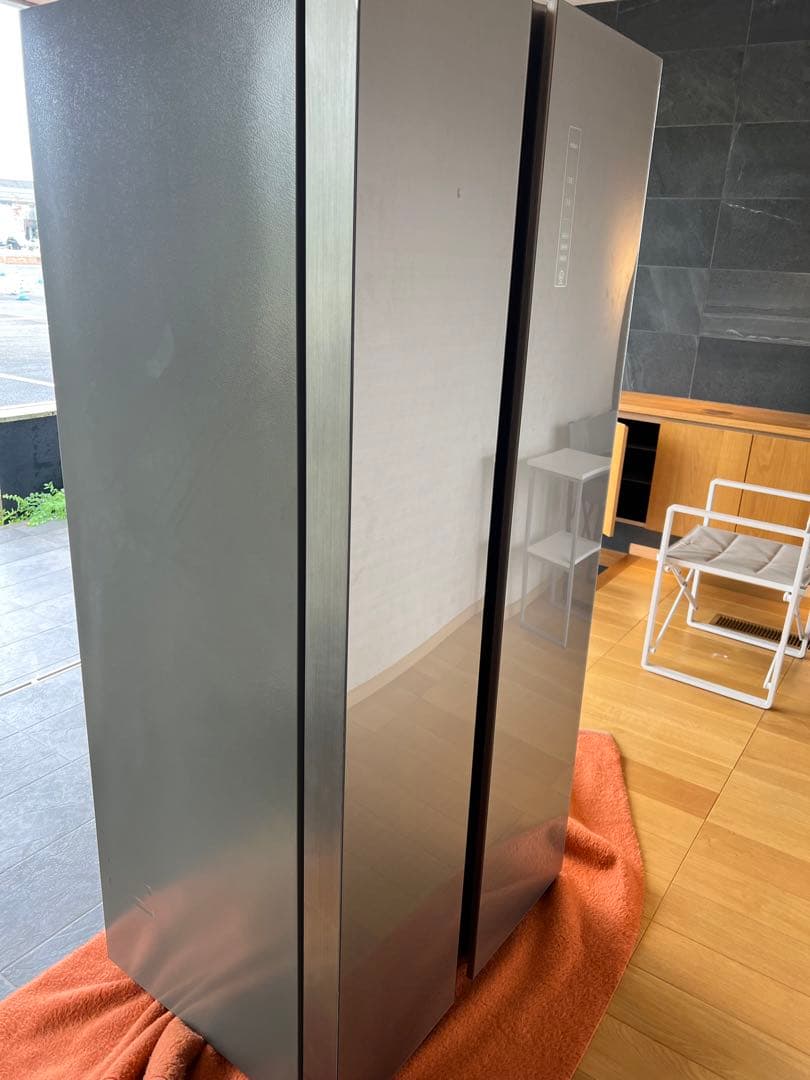 AQUA ノンフロン冷凍庫冷蔵庫AQR-SBS45H(S)2019年製　展示品