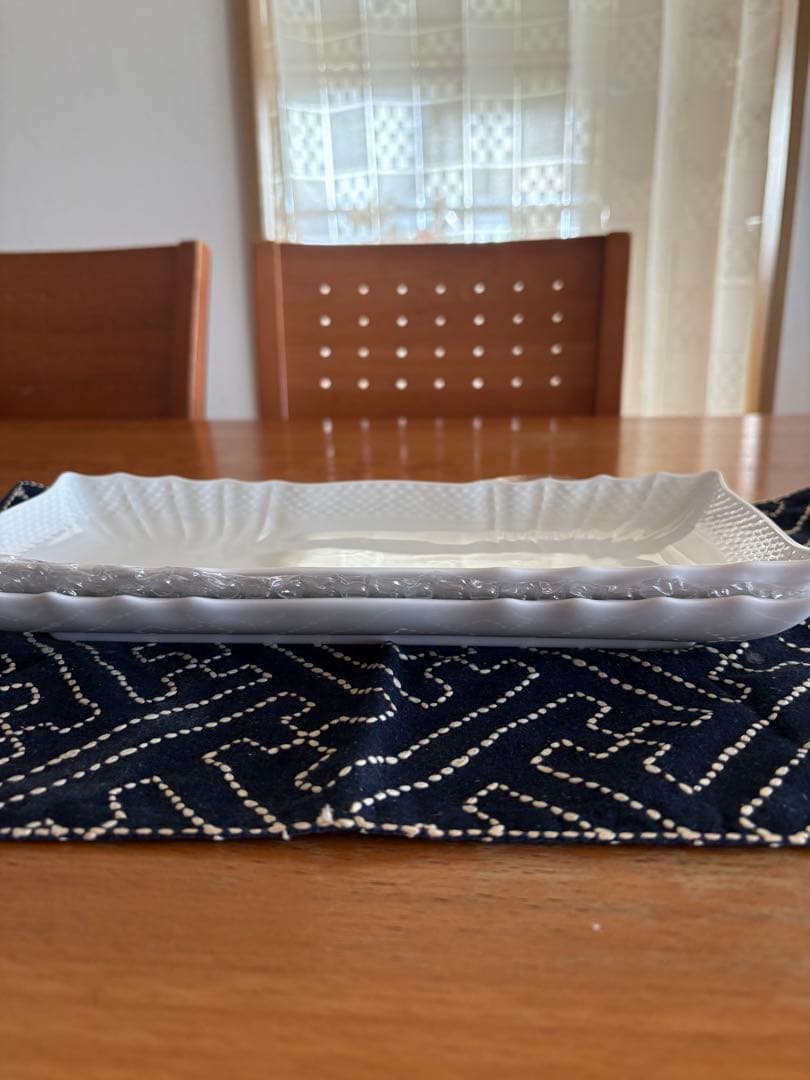 リチャードジノリ・ベッキオ ホワイト 長方形 皿 2枚