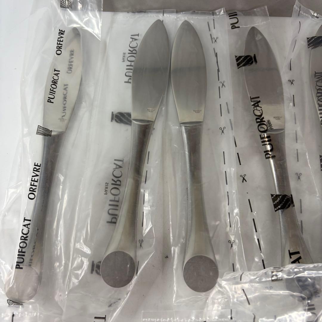 PUIFORCAT ACIER カトラリーセット フォーク×6 ナイフ×6