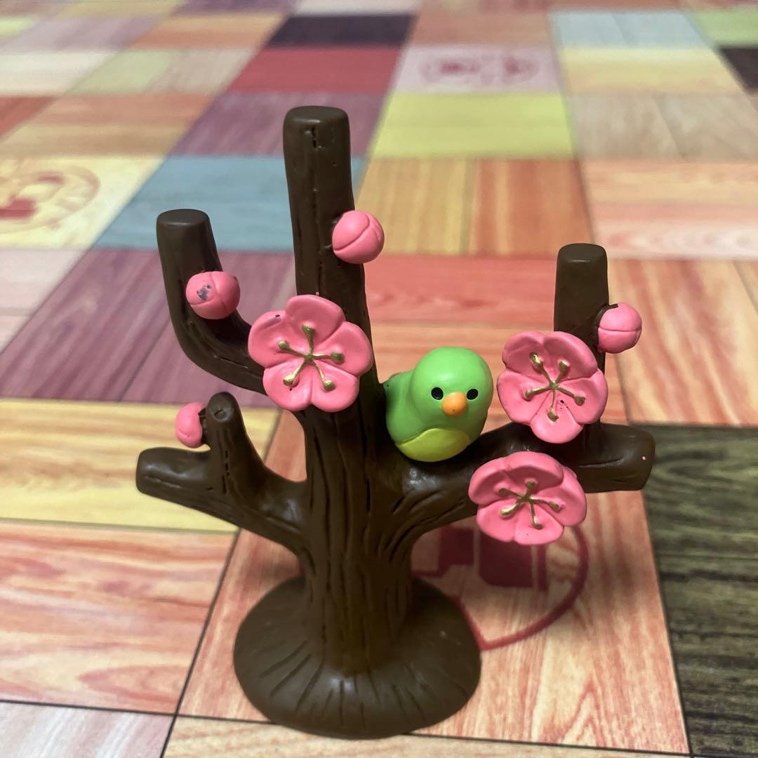 コンコンブル　DECOLE フィギュア　梅に鶯　お花見