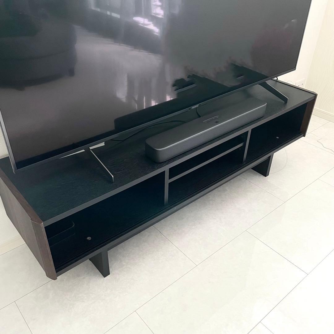 【美品】テレビ台 HAL style 65型　幅144.2㎝ ブラック　高さ調整