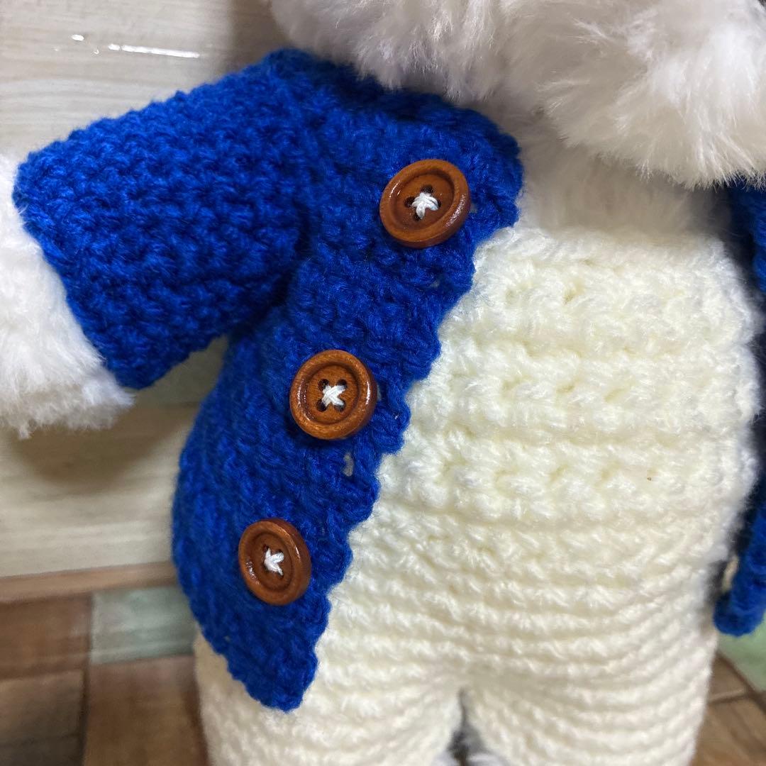 白様ご予約品　トイプーちゃん＆ファーヤーンのウサギさんあみぐるみ