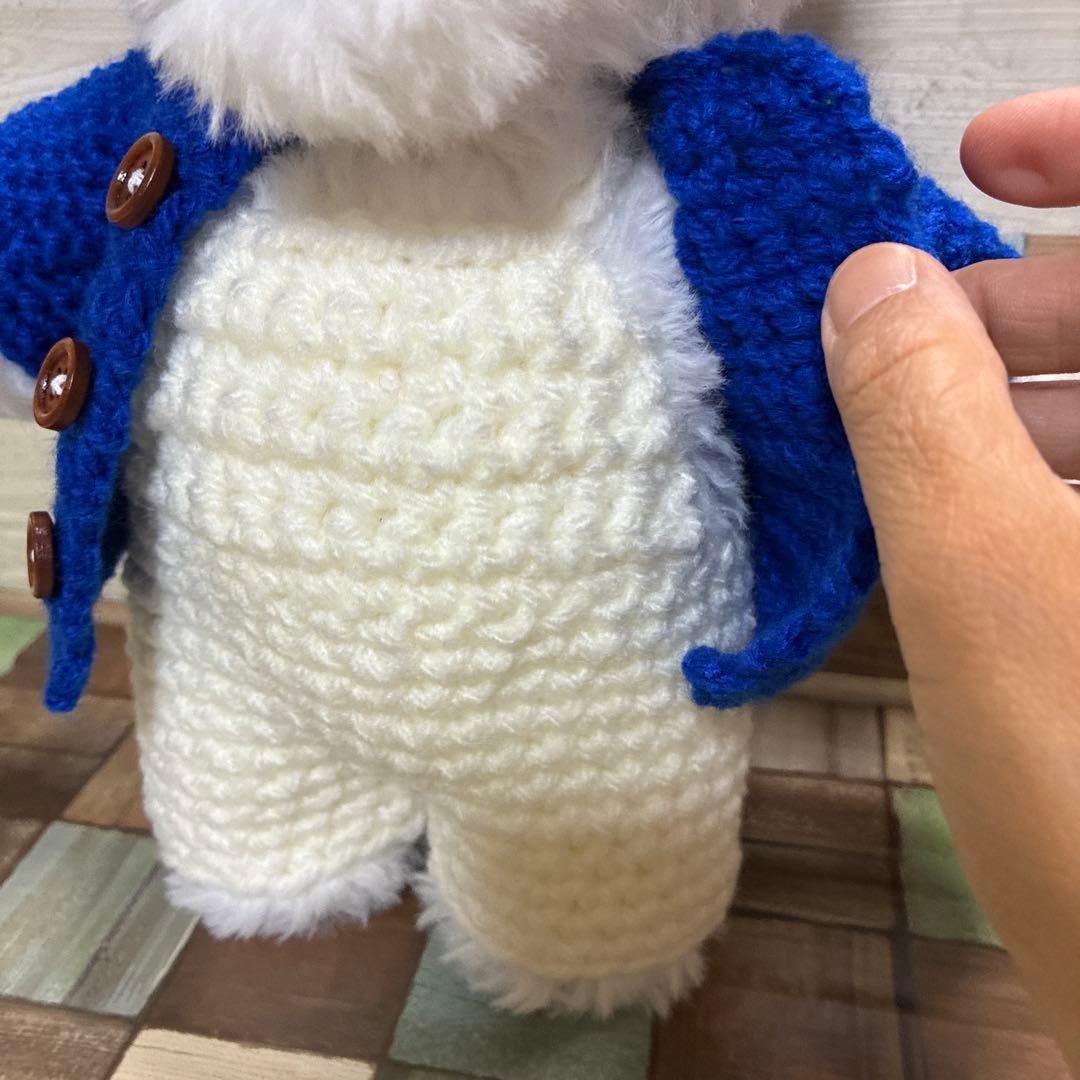 白様ご予約品　トイプーちゃん＆ファーヤーンのウサギさんあみぐるみ