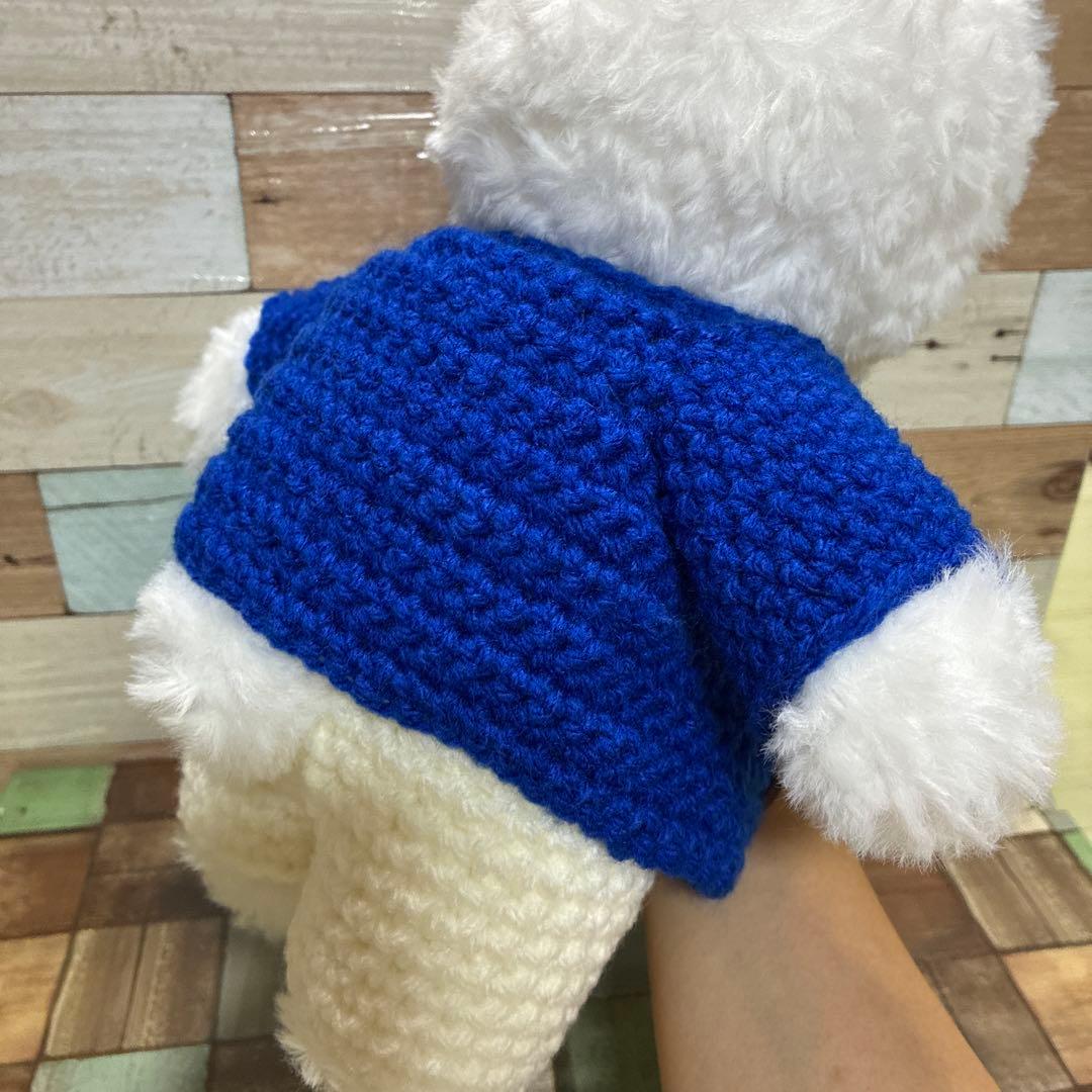 白様ご予約品　トイプーちゃん＆ファーヤーンのウサギさんあみぐるみ