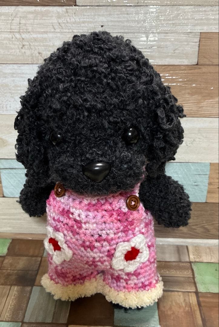 白様ご予約品　トイプーちゃん＆ファーヤーンのウサギさんあみぐるみ