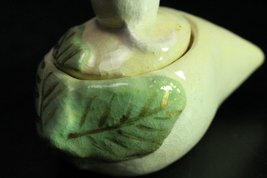 茶道具 楽入作 大根鼠 香合 共箱 未使用(K-LC857)