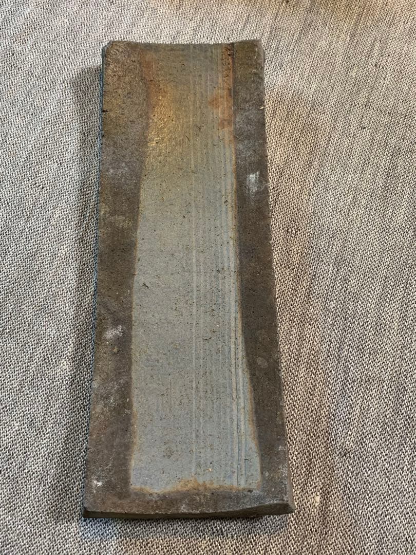 和仁栄幸(正興） 備前焼　鮎皿　新品未使用　 人間国宝金重陶陽の弟子　初期作品