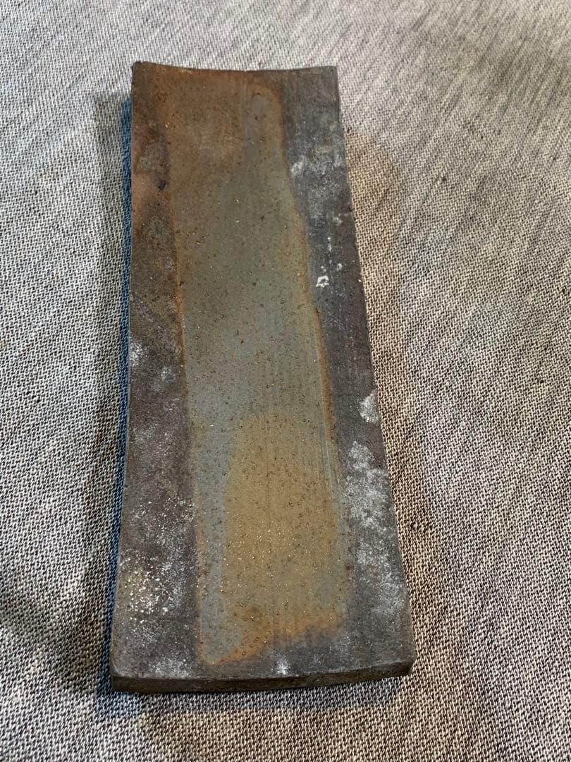 和仁栄幸(正興） 備前焼　鮎皿　新品未使用　 人間国宝金重陶陽の弟子　初期作品