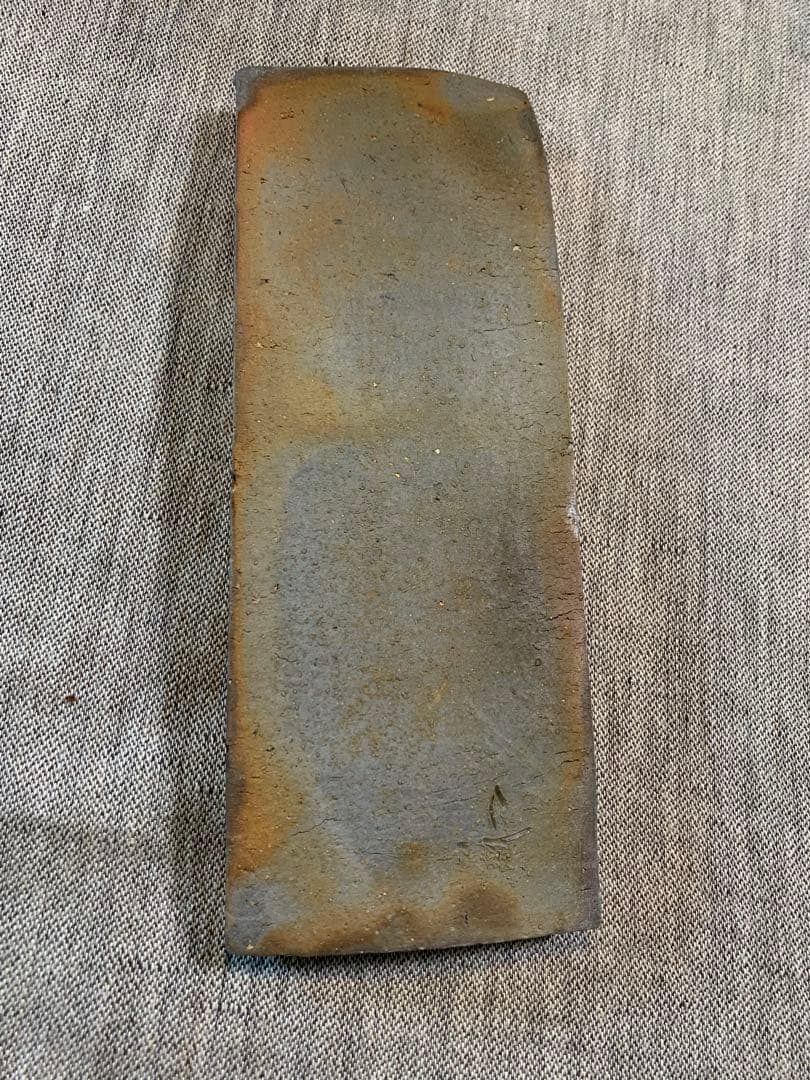 和仁栄幸(正興） 備前焼　鮎皿　新品未使用　 人間国宝金重陶陽の弟子　初期作品