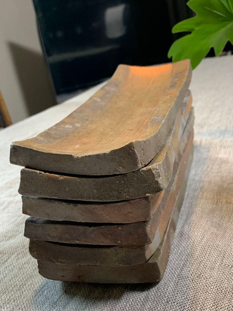 和仁栄幸(正興） 備前焼　鮎皿　新品未使用　 人間国宝金重陶陽の弟子　初期作品