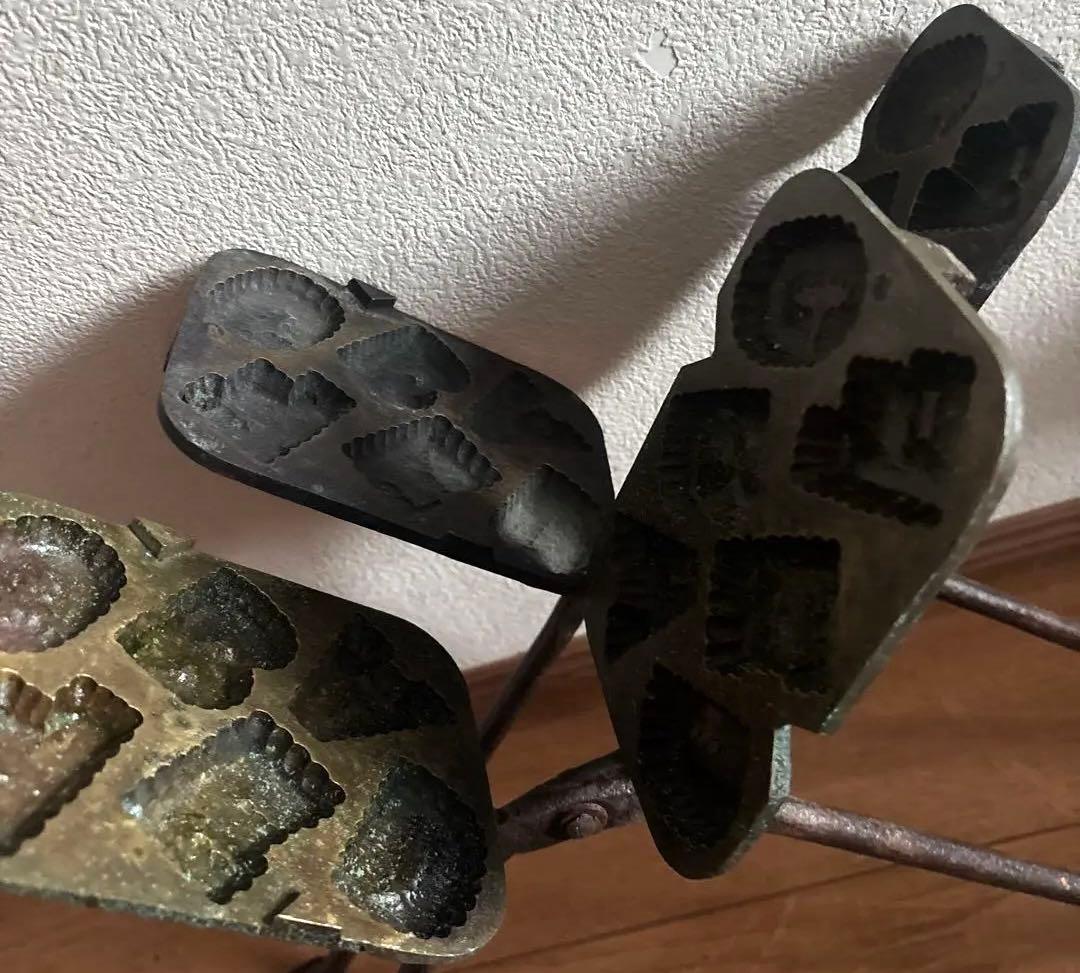 昭和レトロ　ABC鋳物焼き型　人形焼　カステラ焼き型　２つセット