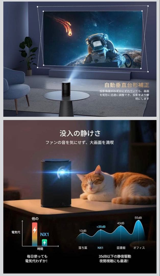 LED ホームプロジェクター 1920*1080 家庭用 Bluetooth