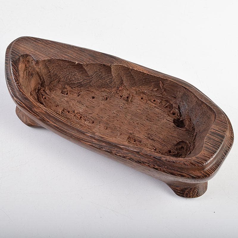 岐阜県根尾谷産　天然石　鑑賞石　菊花石　立札・唐木台・木箱付　D　R9555B