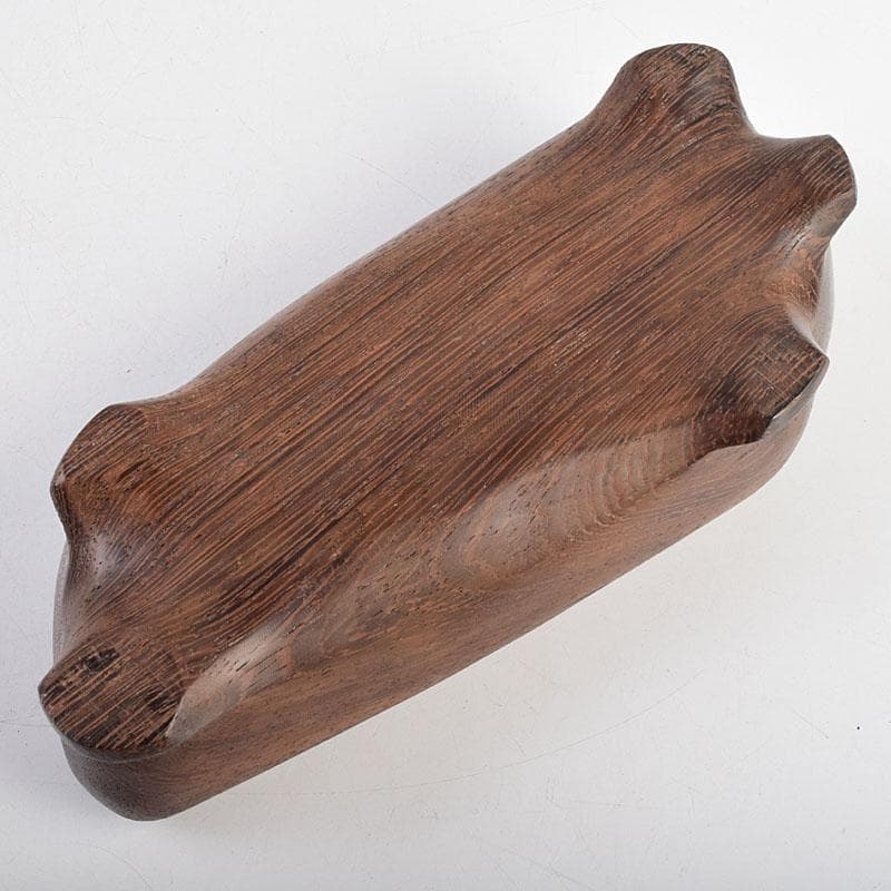 岐阜県根尾谷産　天然石　鑑賞石　菊花石　立札・唐木台・木箱付　D　R9555B