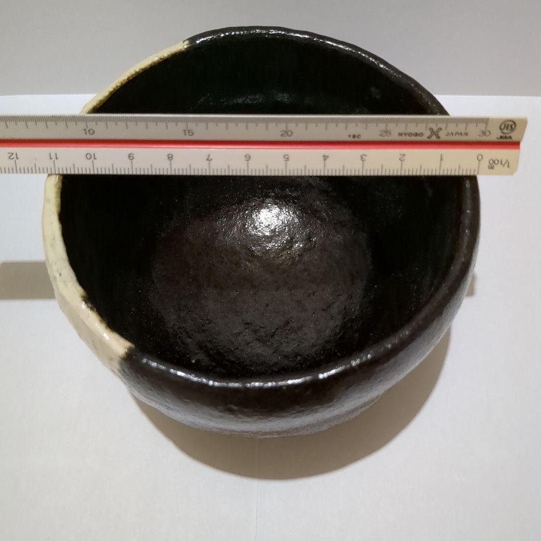 お茶碗　抹茶茶碗　橋　松　茶道具　お茶の稽古　ブラック　黒　茶事　お茶　勅題