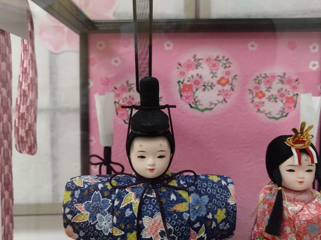 ケース入り雛人形　神雛　木目込人形 〈店舗展示品〉