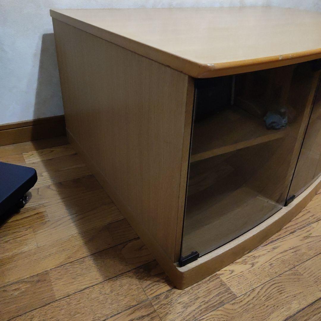 コーナー型テレビ台 ナチュラルウッド