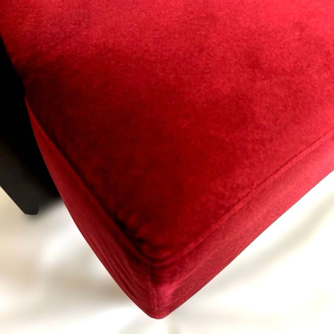 B-COMPANYビーカンパニー・ベロワ・2pソファ・濃い赤・横幅133.5cm