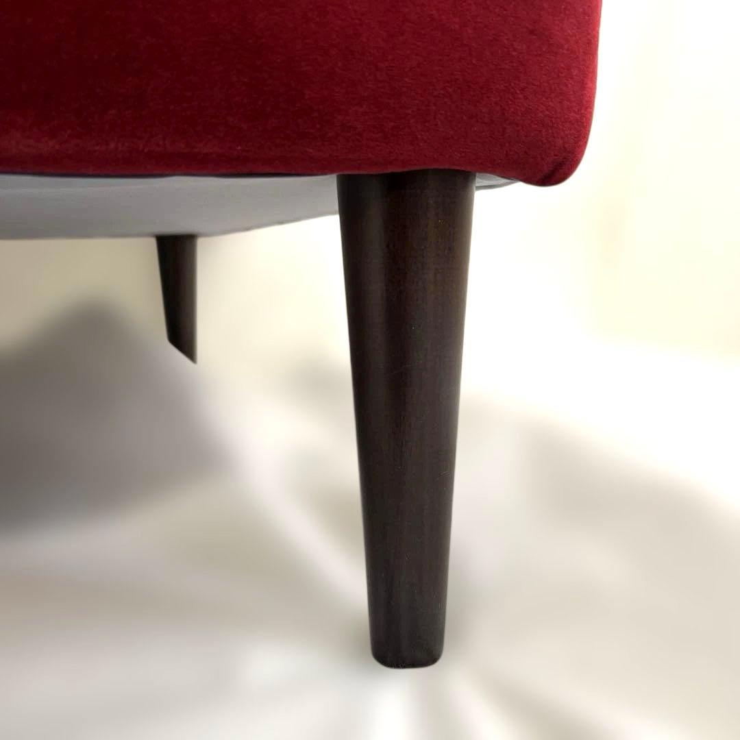 B-COMPANYビーカンパニー・ベロワ・2pソファ・濃い赤・横幅133.5cm