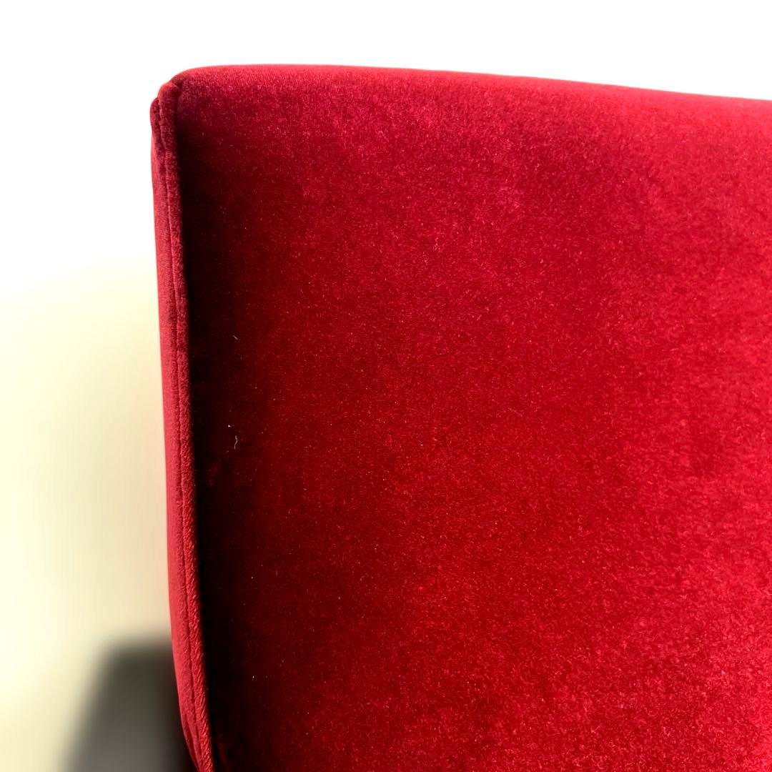 B-COMPANYビーカンパニー・ベロワ・2pソファ・濃い赤・横幅133.5cm