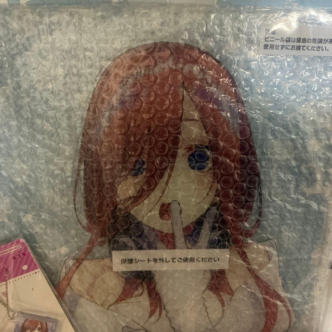 一番くじ五等分の花嫁　C賞中野三玖バストアップアクリルボード原作イラスト他全６点