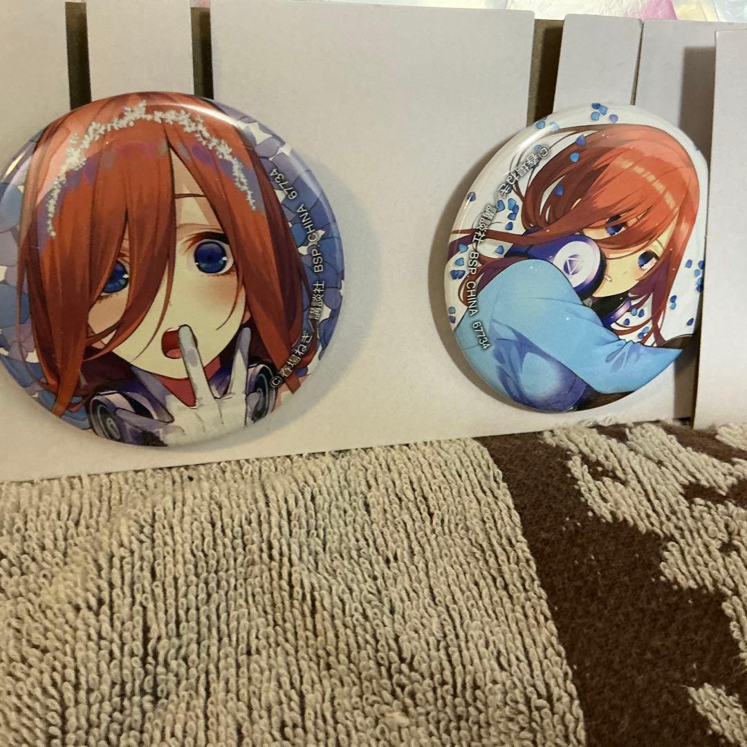 一番くじ五等分の花嫁　C賞中野三玖バストアップアクリルボード原作イラスト他全６点